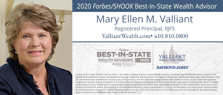 Valliant Wealth Strategies’ Mary Ellen Valliant Named to Forbes’ List of Top Wealth Advisors